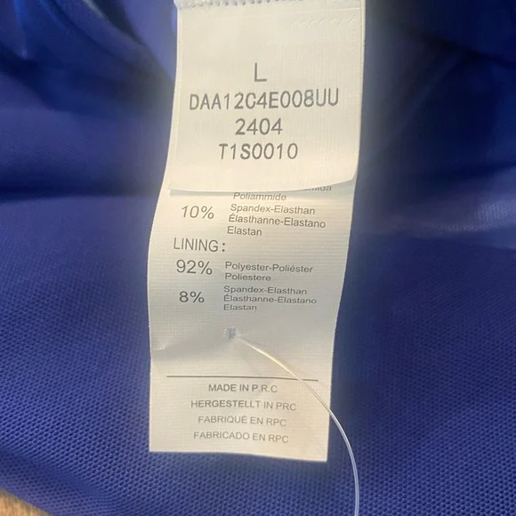 BLUE Atlantis Asymmetrical Bikini top & bottom set by Cupshe Size Large in BLUE - Picture 6 of 10